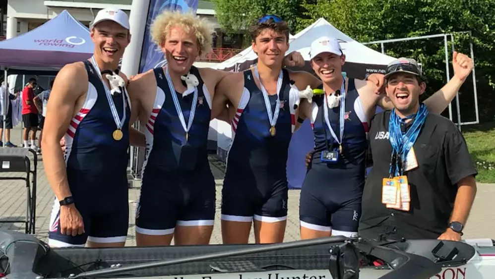 Sam Hevey Rowing Sullivan Helps U.S. Win Men's Four at World Rowing U23 Championships ...