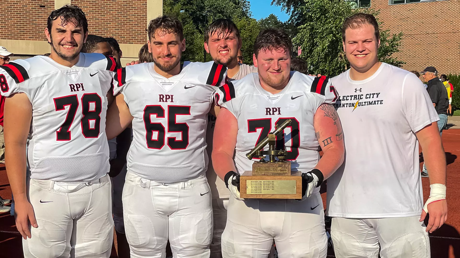 Eric Rasmussen Football Football Reclaims Transit Trophy, 24-10 - Rensselaer Polytechnic ...