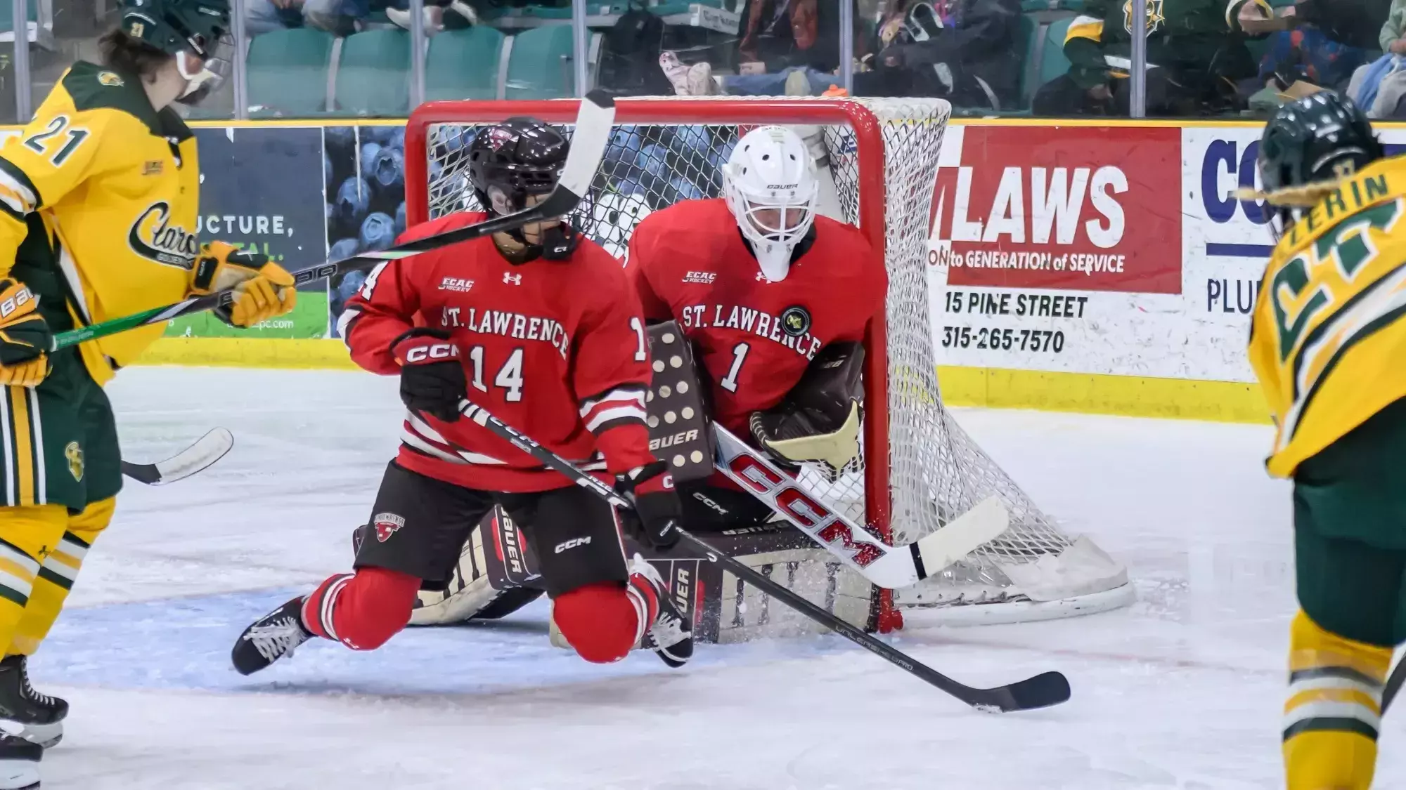 Fall Score 13 Cรดtรฉ Scores, Helge Stops 27; Saints Fall to No. 13 Clarkson - St ...