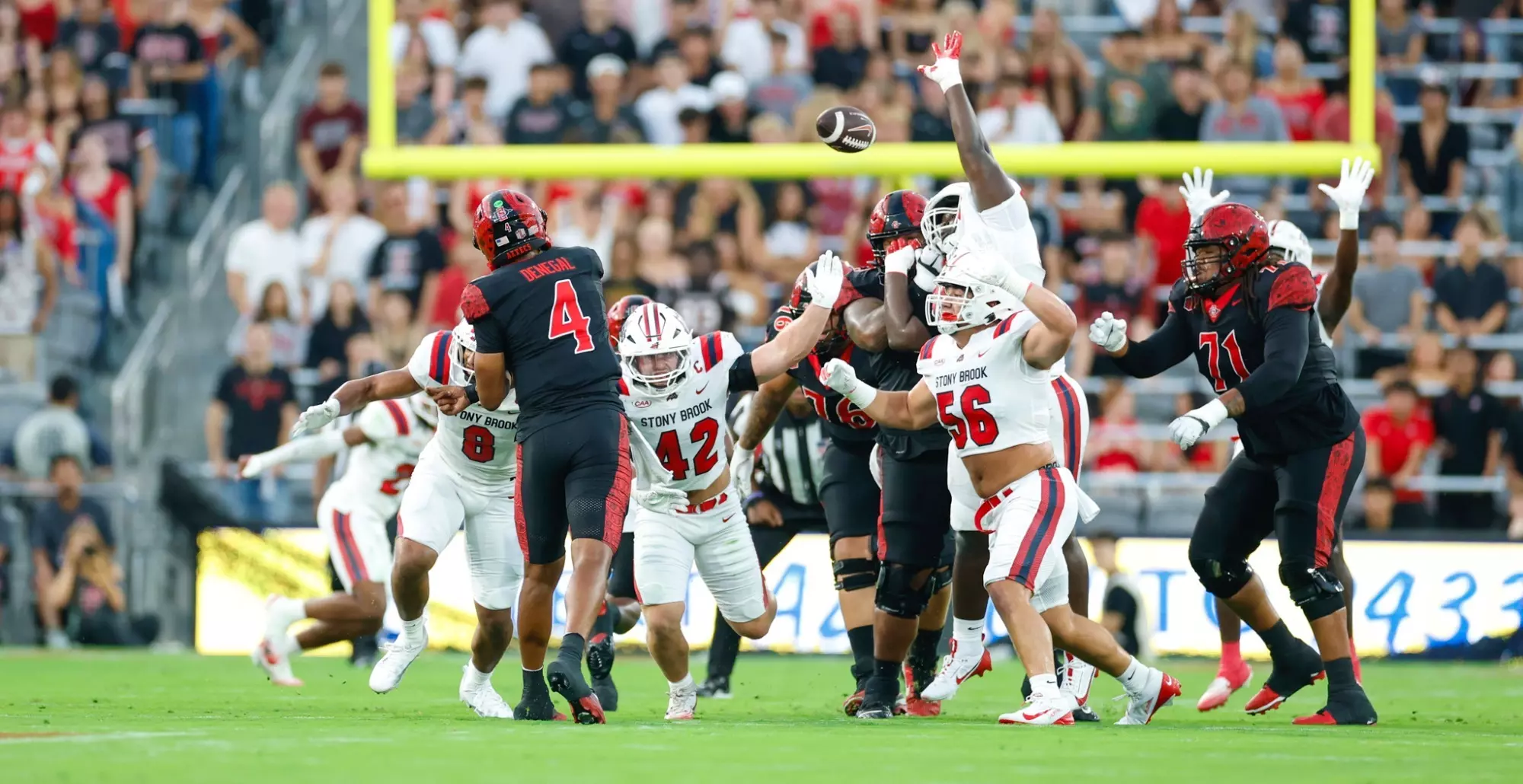 Football Falls in Season Debut at San Diego State Stony Brook