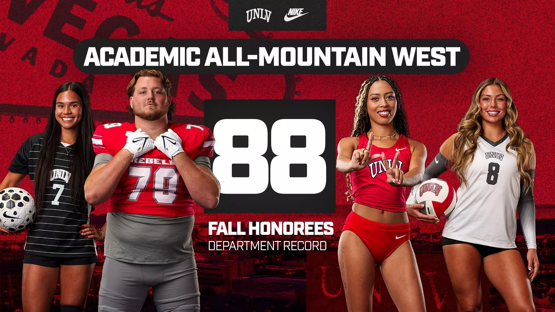 Fall Academis Record 88 UNLV Student-Athletes Land On MW Fall Academic Team ...