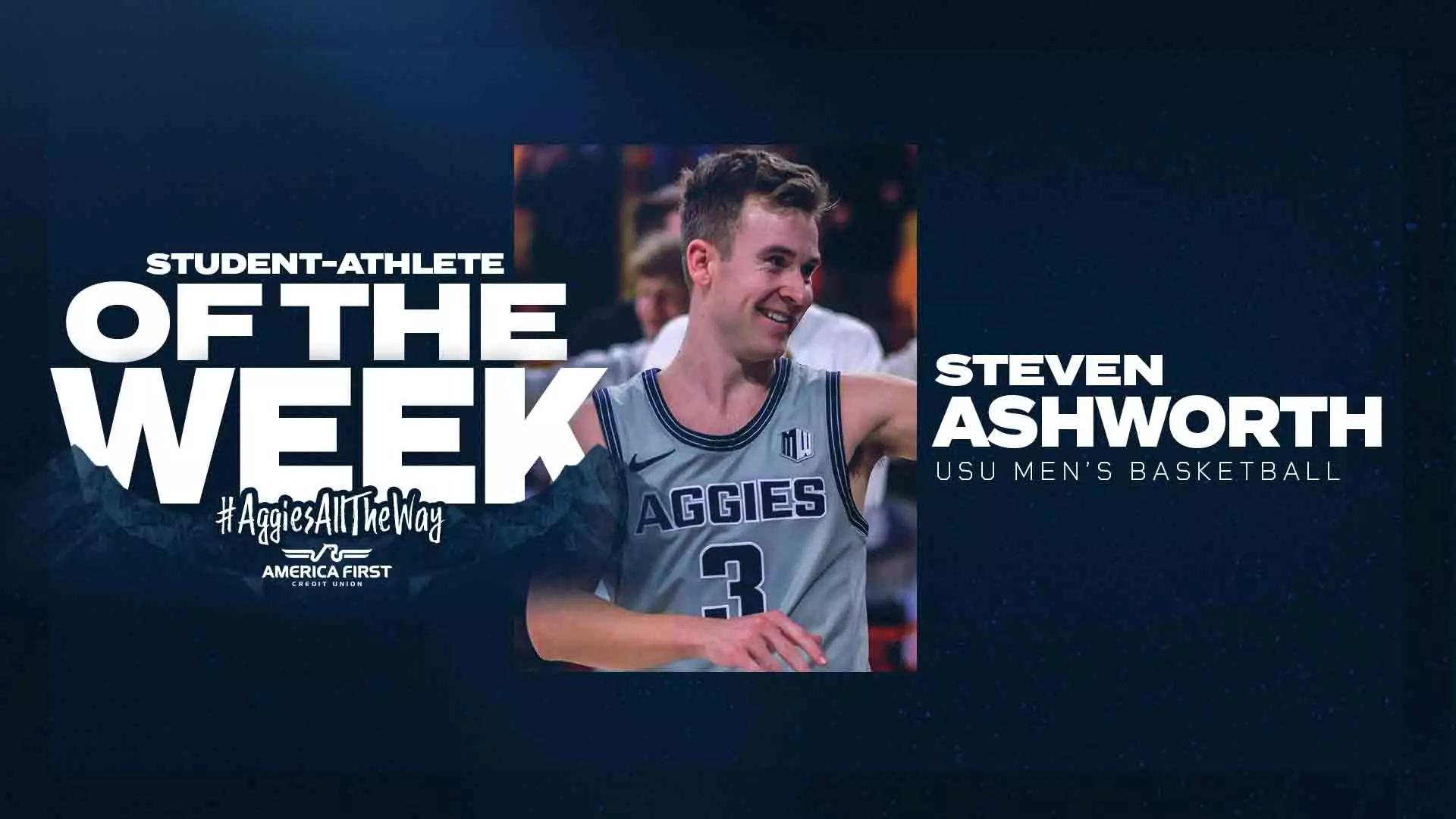 Steven Ashurst Steven Ashworth Named America First Credit Union USU Student-Athlete of ...
