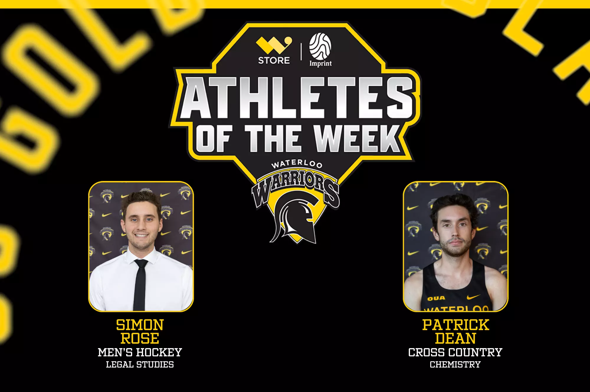 Patrick Whitby Dean, Rose named W Store Athletes of the Week, presented by Imprint ...