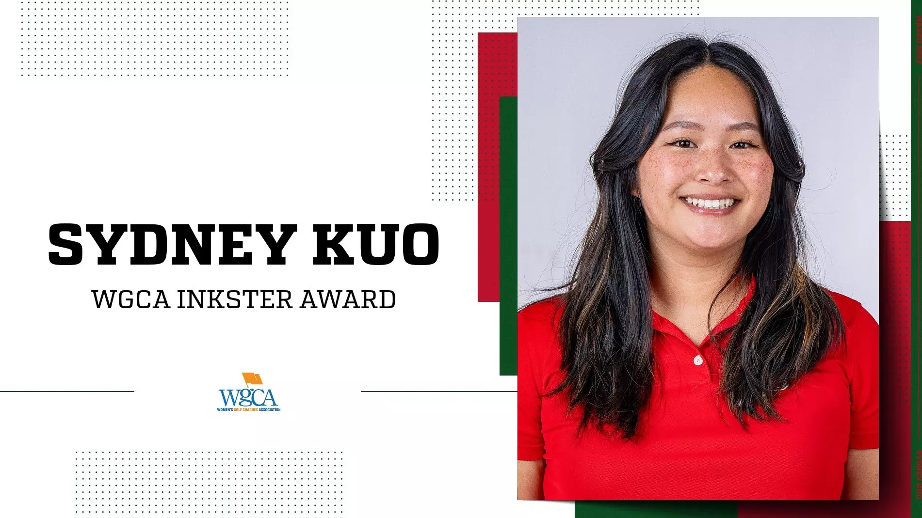Sean Inkster Kuo Named Recipient of WGCA Inkster Award - Washington University in St ...