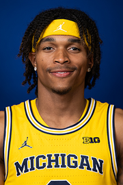 Valiant University of Michigan Basketball Yellow #0 Dug McDaniel