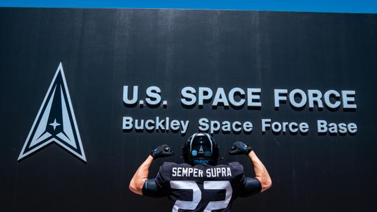 Air Force football team debuts new Space Force jerseys for game