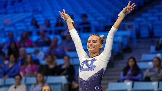 It's meet day for @UNCGymnastics! Get to know sophomore Kaya Forbes ahead  of tonight's meet in the latest Student-Athlete spotlight! 👇…