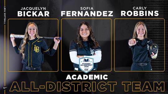 Softball Sees Three Selected As Academic All-District