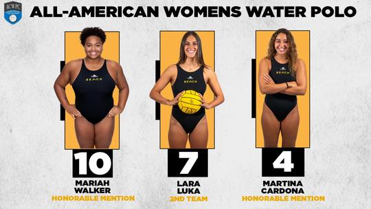 Women’s Water Polo With Three Athletes Named ACWPC All-America