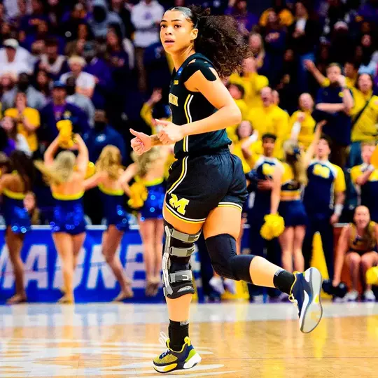 Valiant University of Michigan Women's Basketball Yellow #25