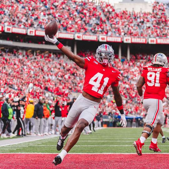 Ohio State Buckeyes Nike #18 Marvin Harrison Jr. Student Athlete White