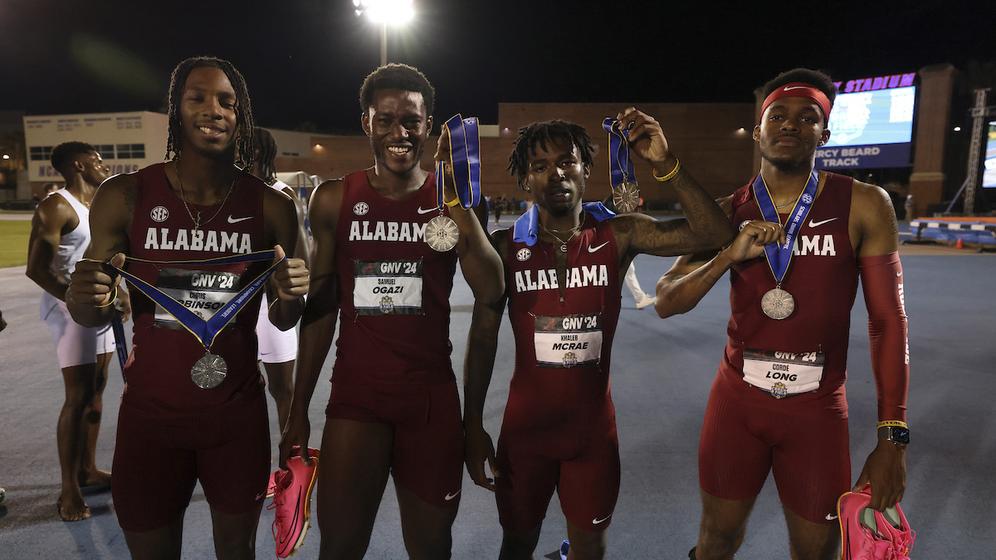 The University of Alabama Track and Field Team  during the SEC Championships at Pressly Stadium in Gainsville, FL on Saturday, May 11, 2024.
