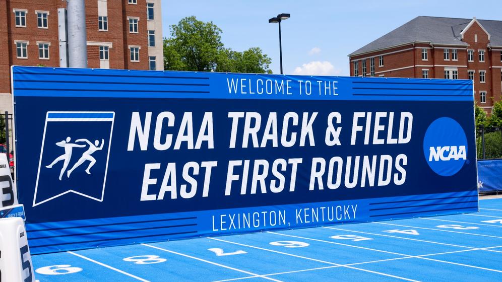 Signage for the NCCA Regional at The University of Kentucky Outdoor Track and Field Facility in Lexington, KY on Monday, May 20, 2024.


Photo by Rodger Champion