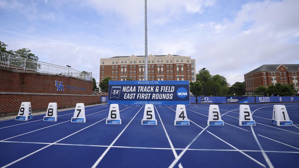 Detail shot of the NCAA East Track and Field Regional during at  the UK Track and Field Complex in Lexington, KY on Thursday, May 23, 2024.
