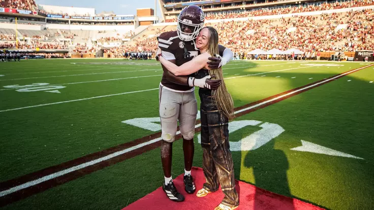 STARKVILLE, MS - September 20, 2025- Mississippi State Linebacker Zakari Tillman (#7) during the game between the Northern Illinois Huskies and the Mississippi State Bulldogs at Davis Wade Stadium at Scott Field in Starkville, MS. Photo By Jordan Madrid