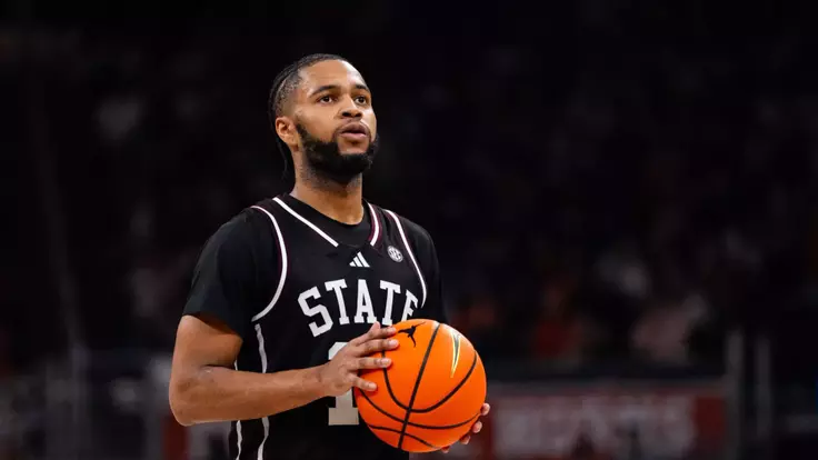 AUSTIN, TX - January 03, 2026 - Mississippi Sate Guard Jayden Epps (#10) during the game between the Texas Longhorns and the Mississippi State Bulldogs at the Moody Center in Austin, TX. Photo By Alex Carnochan