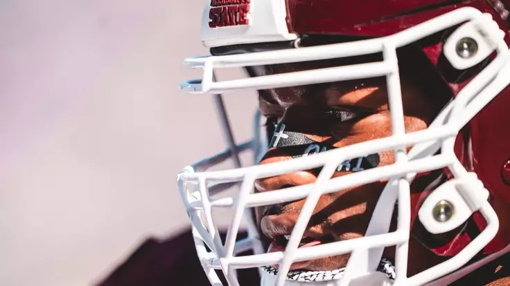 Mississippi State Offensive Lineman Jakheem Shumpert-Perkins #55 Shumpert-Perkins55