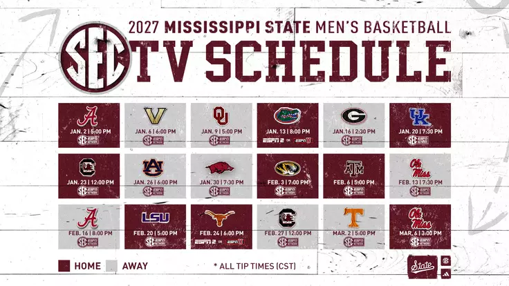 MBK - SEC Tip Times and TV 2027