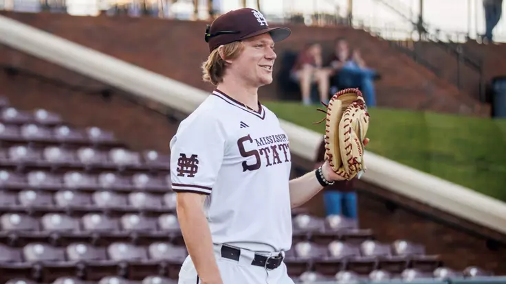 STARKVILLE, MS - March 05, 2026 - Mississippi State Catcher/Infielder Charlie Wortham (#31) during the game between the Lipscomb Bison and the Mississippi State Bulldogs at Dudy Noble Field at Polk-Dement Stadium in Starkville, MS. Photo By Mike Mattina