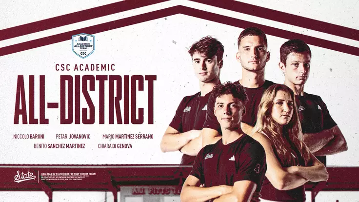 Men's & Women's Tennic CSC Academic All-District 2026