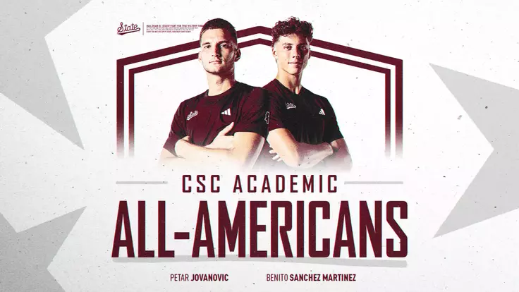 Jovanovic and Sanchez Martinez 2026 CSC Academic All-Americans