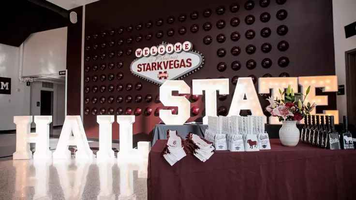 STARKVILLE, MS - December 11, 2025 - The Mississippi State Bulldogs during the 2025 Fall Graduation Brunch at Humphrey Coliseum in Starkville, MS. Photo By Mike Mattina