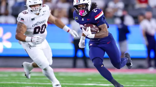 running back Quincy Craig (24) — TUCSON, ARIZ. -- Football vs. Cincinnati at Casino Del Sol Stadium. Oct. 3, 2026. Photo by Mike Christy / Arizona Athletics