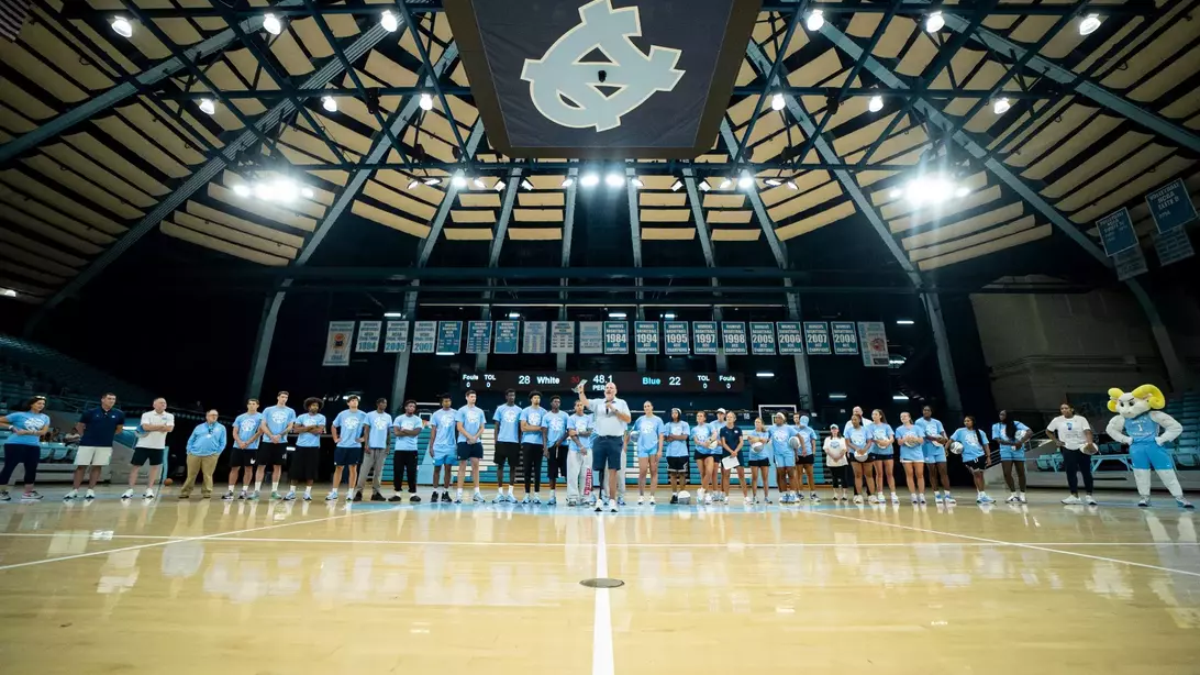 Ken Cleary speaking at Dribble for Victory Over Cancer