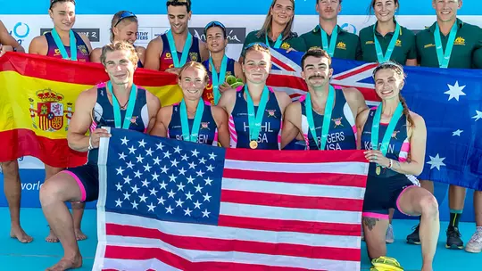 us rowing beach sprints winners at 2025 world champs Annalise hahl