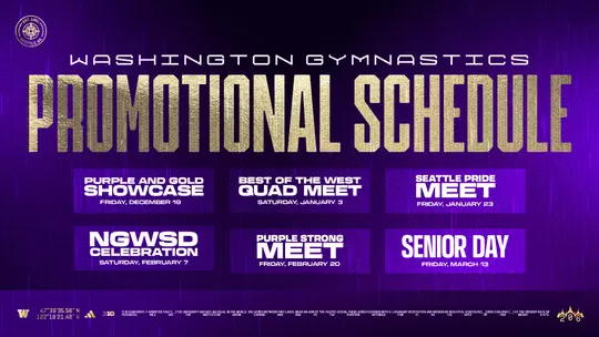 Gym 2026 Promotional Schedule Graphic