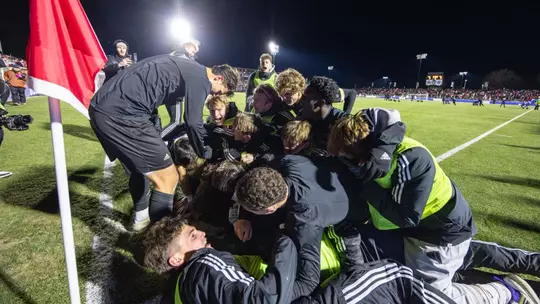 UW Men's soccer celebrate the national championship win over NC State.