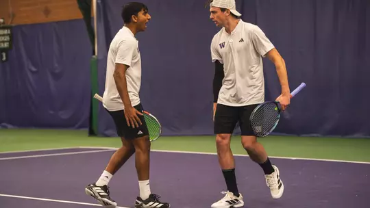 Brett and Soham Win Doubles Point