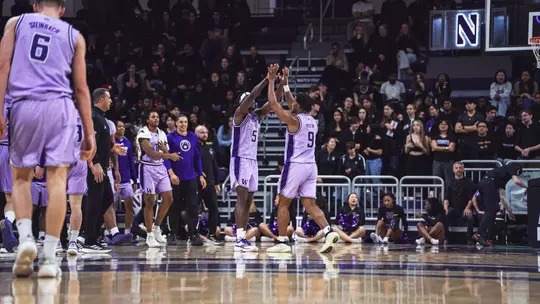 Wesley Yates III and Zoom Diallo at Northwestern