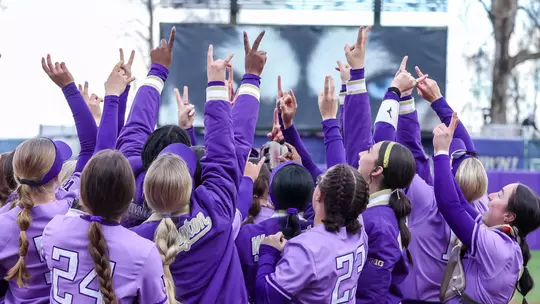UW softball in game 2 vs. Maryland