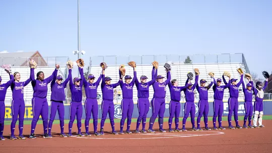 UW softball at Michigan game 1