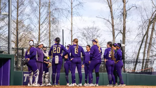 UW softball practice