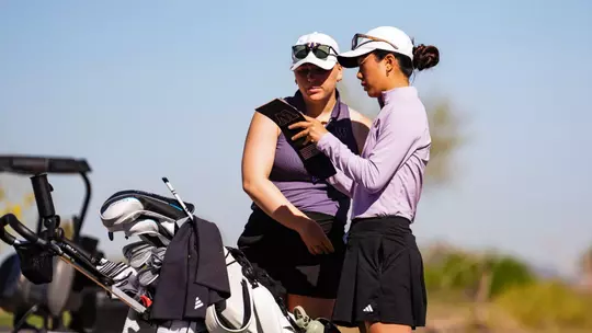 Mads Smith and Michelle Duan at ASU Invitational