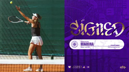 Marina Markina signed graphic for women's tennis