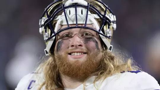 Landen Hatchett smiles with helmet on