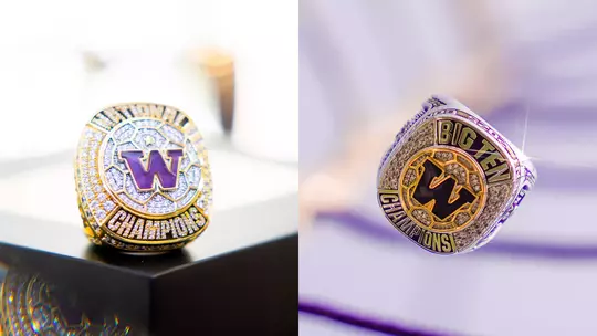 UW men's and women's soccer championship rings