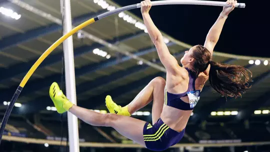 Hana Moll competing at 2026 Brussels Diamond League