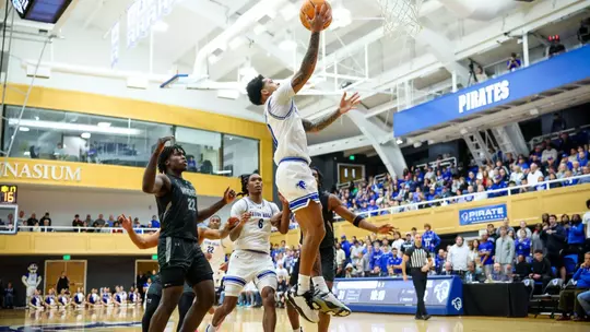 Budd Clark Taking a Layup Against Wagner