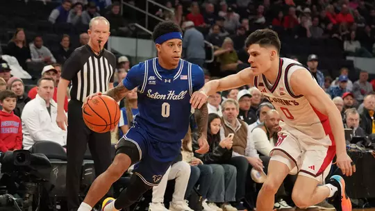 Budd Clark driving vs. St. John's in BIG EAST Semifinals