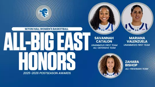 Catalon, Valenzuela and Bishop earn All-BIG EAST Awards