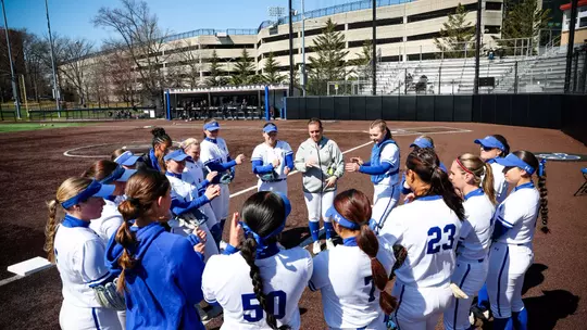 Seton Hall Softball Huddle