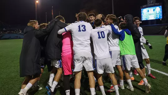 Men's Soccer Celebrates NCAA Tournament Win