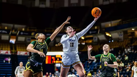 Falon Bedke goes in for a layup against UAB