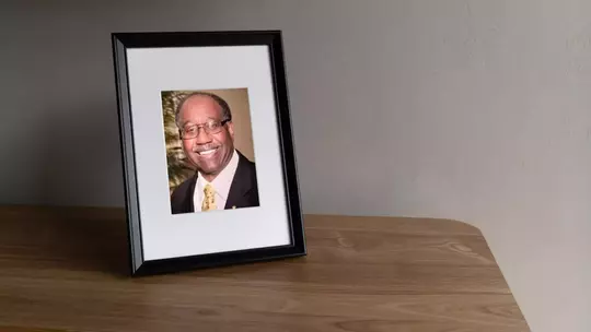 Larry Hardaway '76 Framed Photo