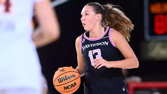 Davidson takes on Iona in non-conference women's basketball action at Belk Arena on Sunday, November 16, 2025 in Davidson, North Carolina. Credit - Tim Cowie/DavidsonPhotos.com @tjcowie