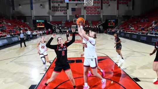 Davidson takes on Ball State in non-conference women's basketball action at Belk Arena on Sunday, December 07, 2025 in Davidson, North Carolina. Credit - Tim Cowie/DavidsonPhotos.com @tjcowie